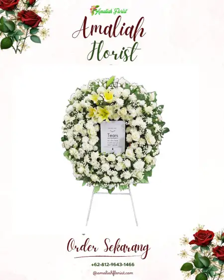 Krans Bunga Duka Mega Kuningan